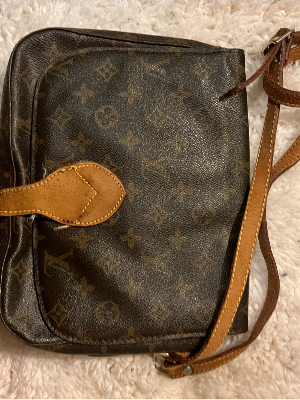 Vintage Monogram Canvas Crossbody Bag (not sure if authentic LV) read below - Picture 6 of 12